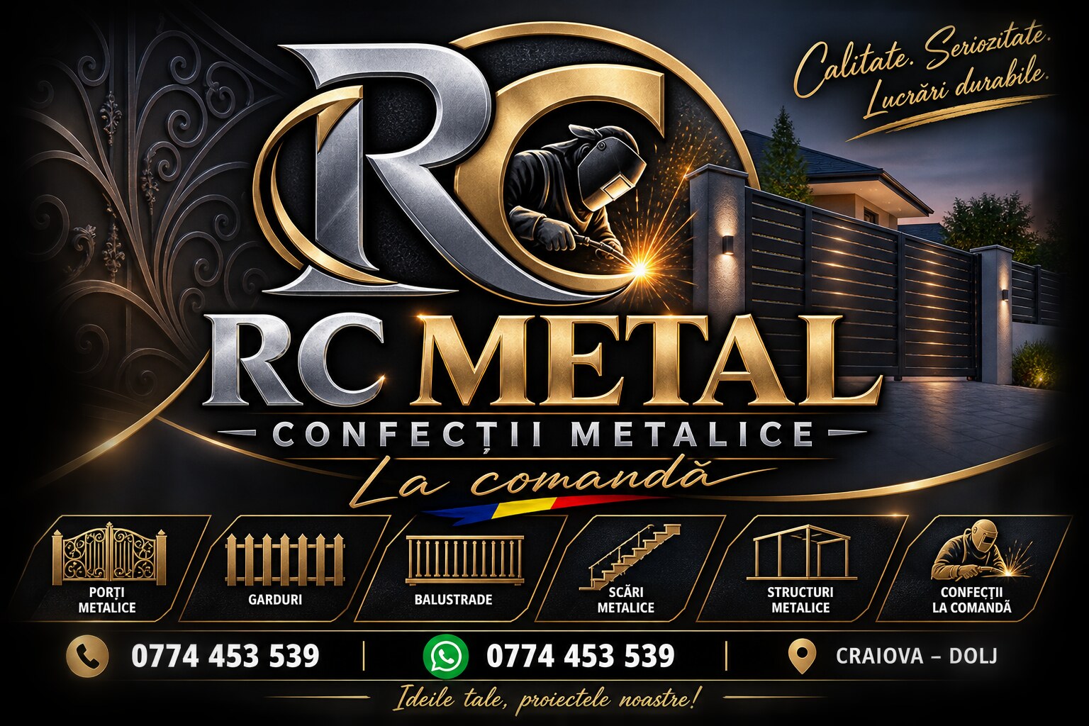 Prezentare RC METAL - confecții metalice la comandă
